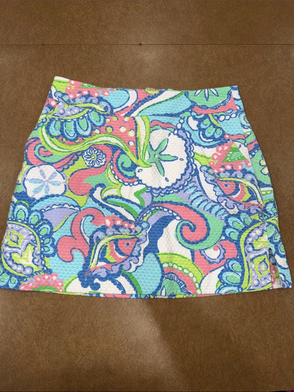 Lilly Pulitzer Marigold Skort Conch Republic Blue, Pink, Green & White Paisley
